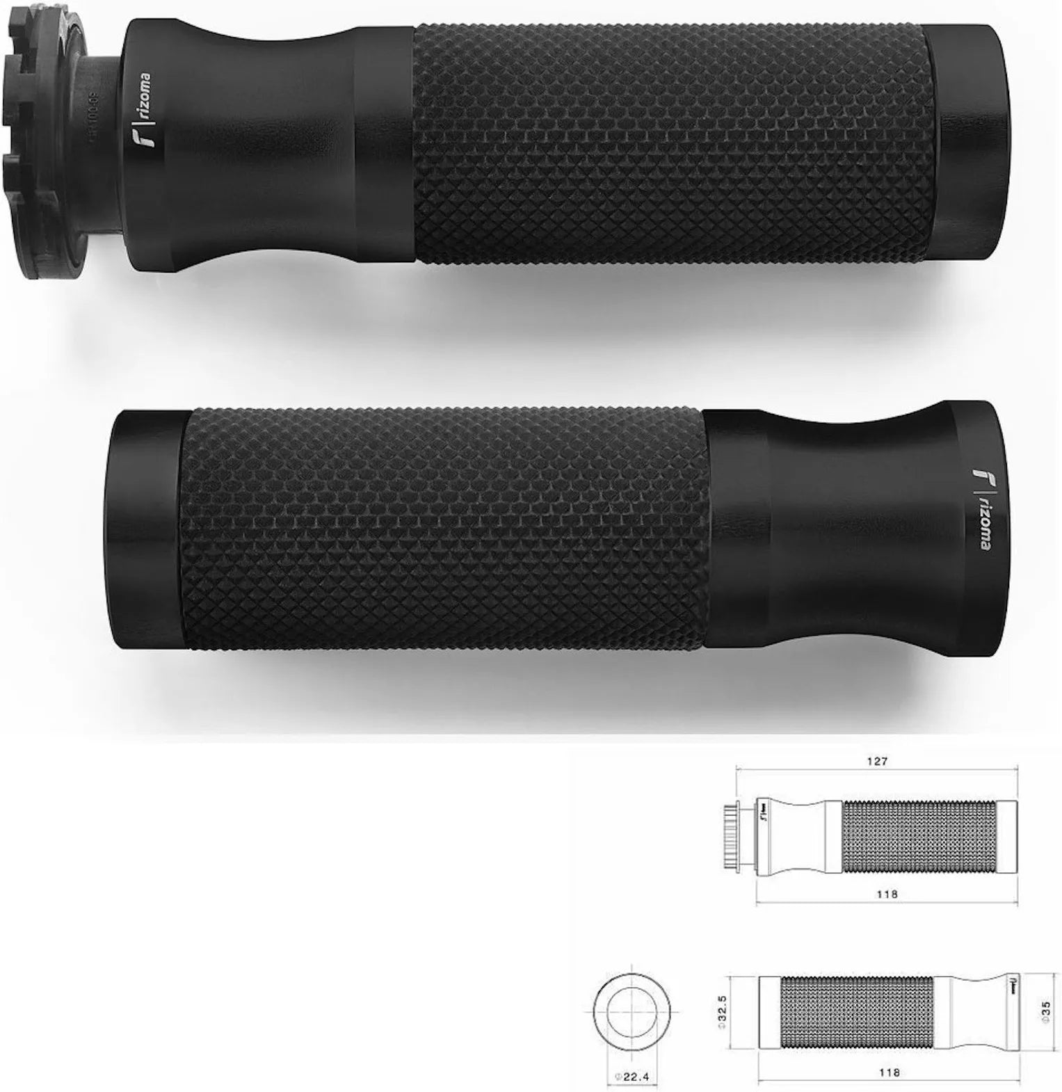 Knobs Ø22 Sport - Rizoma Compatible With Ktm 790 Duke (2018-2019)