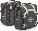 Monokey Canyon Black Side Bags - 70 Lt Canyon Nylon - Givi Compatible With Yamaha Xt 1200 Z Super Ténéré (2010-2020)