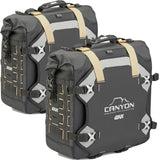 Monokey Cam-Side Canyon Black Side Bags - 60 Lt Canyon Nylon - Givi Compatible With Triumph Tiger 1200 Gt Explorer (2022-2024)
