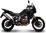 Exhaust Tip With Noise Certification Relevance Titanium - Termignoni Compatible With Honda Crf 1000 L Africa Twin (2018-2019)