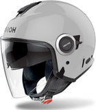 Urban Motorcycle Helmet Airoh Helyos - He681 Thermoplastic Hrt Concrete Grey Gloss Color Size Xl