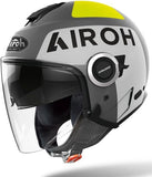 Urban Motorcycle Helmet Airoh Helyos - He699 Thermoplastic Hrt Dark Grey Gloss Color Size M