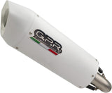 Complete Catalytic Exhaust System With Sound Certification Albus Evo4 White Aluminium - Gpr Compatible With Zontes Zt 125 G1 (2020-2023)