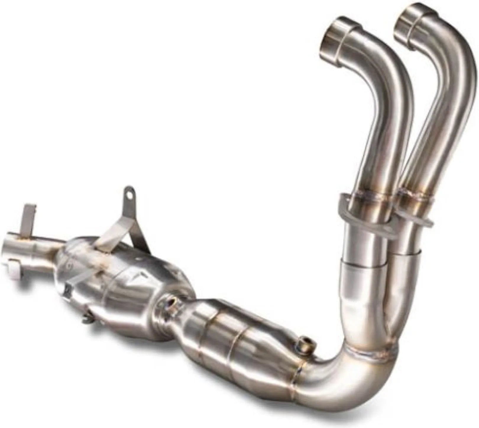 Complete Exhaust System Without Catalytic Converter And Without Sound Certification Ghost Stainless Steel - Gpr Compatible With Aprilia Rs 457 (2024-2025)