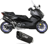 Complete Catalytic Exhaust System With Sound Certification Sr-1 Steel Black - Mivv Compatible With Yamaha T-Max 560 (2025-2026)