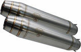 Exhaust Tip With Noise Certification Deeptone Cafe Racer Stainless Steel - Gpr Compatible With Moto Guzzi V 35 Tt - Sp - Lario - Gt- Custom (1982-1994)