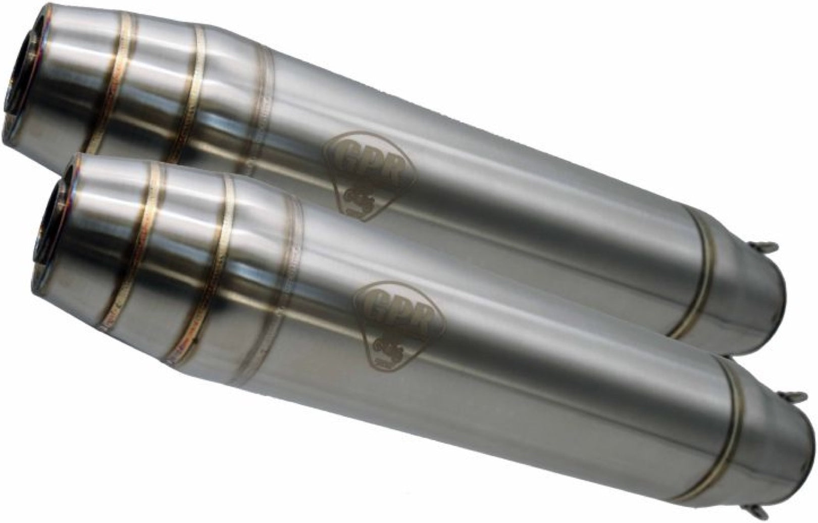 Exhaust Tip With Noise Certification Deeptone Cafe Racer Stainless Steel - Gpr Compatible With Moto Guzzi V 50 (1977-1987)