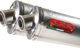 Dual Catalytic Exhaust Tips With Sound Certification Tondo Stainless Steel - Gpr Compatible With Honda Fmx 650 (2005-2008)