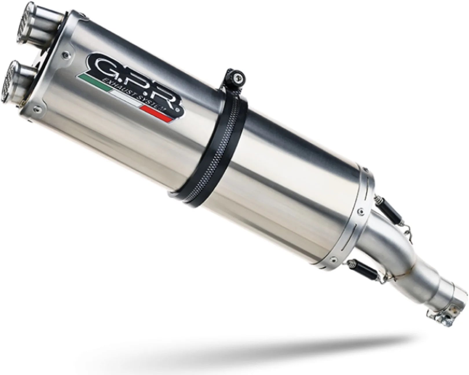 Exhaust Tip With Noise Certification Furore Evo4 Aluminium Black - Gpr Compatible With Benelli Trk 702 (2023-2024)