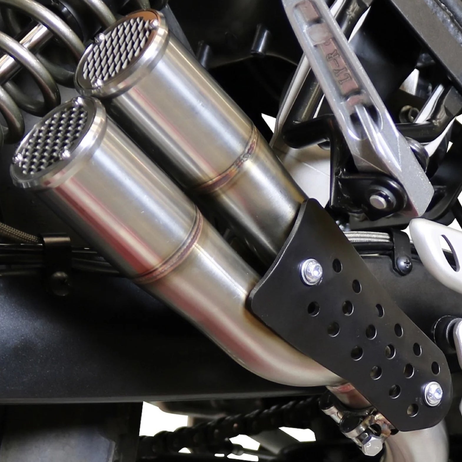 Exhaust Tip With Noise Certification F205 Stainless Steel - Gpr Compatible With Fb Mondial Hps 300 (2018-2021)