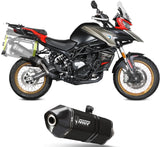 Exhaust Tip With Noise Certification Speed Edge Steel Black - Mivv Compatible With Qj Motor Srt 800 S - X (2024)