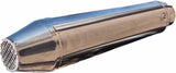 Exhaust Tip With Noise Certification Ultracone Cafe Racer Stainless Steel - Gpr Compatible With Suzuki Rv 125 Van (1983-1988)