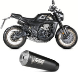 Exhaust Tip With Noise Certification X-M1 Steel Black - Mivv Compatible With Zontes Zt 350 Gk (2022-2026)