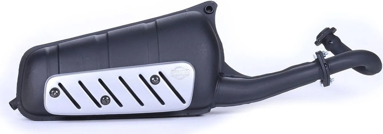 Complete Catalytic Exhaust System With Sound Certification Sitoplus Stainless Steel - Leovince Compatible With Piaggio Free (1992-1994)