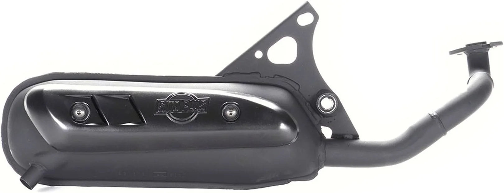 Complete Catalytic Exhaust System With Sound Certification Sitoplus Stainless Steel - Leovince Compatible With Malaguti F12 Phantom Air - Liquid (1994-1998)