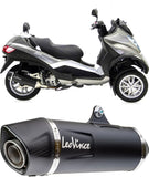 Exhaust Tip With Noise Certification Lv One Evo Steel Black Carbon Fiber End Cap - Leovince Compatible With Honda Cb 500 X (2019-2023)