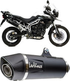 Exhaust Tip With Noise Certification Lv One Evo Stainless Steel Carbon Fiber End Cap - Leovince Compatible With Ktm 690 Enduro (2008-2011)