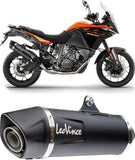 Exhaust Tip With Noise Certification Lv One Evo Steel Black Carbon Fiber End Cap - Leovince Compatible With Honda Cb 500 F (2019-2023)