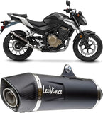 Exhaust Tip With Noise Certification Lv-12 R Steel Black Carbon Fiber End Cap - Leovince Compatible With Honda Crf 1100 L Africa Twin Adventure Sports (2024-2026)