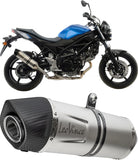 Exhaust Tip With Noise Certification Lv Corsa S Steel Full Black Steel Black End Cap - Leovince Compatible With Kawasaki Z 900 (2025-2026)
