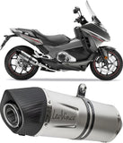Exhaust Tip With Noise Certification Factory S Titanium Carbon Fiber End Cap - Leovince Compatible With Kawasaki Ninja 1000 Sx (2020-2024)