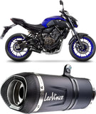 Complete Catalytic Exhaust System With Sound Certification Nero Stainless Steel Carbon Fiber End Cap - Leovince Compatible With Honda Forza 125 (2021-2024)