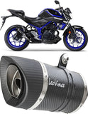 Exhaust Tip With Noise Certification Lv One Evo Carbon Fiber Carbon Fiber End Cap - Leovince Compatible With Bmw F 650 Gs (2008-2012)