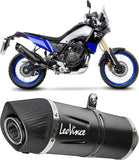 Exhaust Tip With Noise Certification Lv One Evo Steel Black Carbon Fiber End Cap - Leovince Compatible With Yamaha Ténéré 700 Explore (2025-2026)