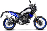 Exhaust Tip With Noise Certification Lv One Evo Stainless Steel Carbon Fiber End Cap - Leovince Compatible With Yamaha Ténéré 700 Explore (2019-2020)
