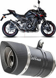 Exhaust Tip With Noise Certification Lv Pro Carbon Fiber Carbon Fiber End Cap - Leovince Compatible With Kawasaki Z 900 (2020-2024)
