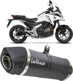 Exhaust Tip With Noise Certification Lv One Evo Carbon Fiber Carbon Fiber End Cap - Leovince Compatible With Honda Nc 750 X (2021-2024)