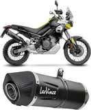 Exhaust Tip With Noise Certification Lv One Evo Steel Black Carbon Fiber End Cap - Leovince Compatible With Aprilia Tuareg 660 (2022-2024)