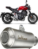 Exhaust Tip With Noise Certification Lv-10 Stainless Steel Stainless Steel End Cap - Leovince Compatible With Honda Cb 1000 R Neo Sports Café (2018-2024)