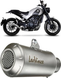 Exhaust Tip With Noise Certification Lv-10 Stainless Steel Stainless Steel End Cap - Leovince Compatible With Benelli Leoncino - Trail 500 (2017-2024)