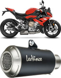 Exhaust Tip With Noise Certification Lv-X Aluminum Stainless Steel End Cap - Leovince Compatible With Kawasaki Klr 650 (1997-2022)