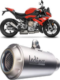 Exhaust Tip With Noise Certification Lv-10 Carbon Fiber Stainless Steel End Cap - Leovince Compatible With Bmw M 1000 R (2021-2024)