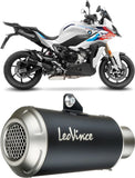 Exhaust Tip With Noise Certification Lv-10 Steel Black Stainless Steel End Cap - Leovince Compatible With Bmw S 1000 Xr (2020-2023)