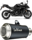 Exhaust Tip With Noise Certification Lv-10 Steel Black Stainless Steel End Cap - Leovince Compatible With Suzuki Gsx-S 1000 Gx (2025-2026)