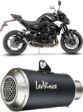 Exhaust Tip With Noise Certification Lv-10 Steel Black Stainless Steel End Cap - Leovince Compatible With Kawasaki Z 900 (2025-2026)