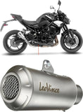 Exhaust Tip With Noise Certification Lv-10 Stainless Steel Stainless Steel End Cap - Leovince Compatible With Kawasaki Z 900 (2025-2026)
