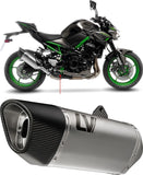 Exhaust Tip With Noise Certification Lv-14 R Stainless Steel Carbon Fiber End Cap - Leovince Compatible With Kawasaki Z 900 (2020-2024)