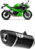 Exhaust Tip With Noise Certification Lv One Evo Steel Black Carbon Fiber End Cap - Leovince Compatible With Honda Crf 1100 L Africa Twin (2024-2026)