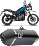 Exhaust Tip With Noise Certification Lv-14 Steel Black Carbon Fiber End Cap - Leovince Compatible With Cfmoto 450 Mt (2025-2026)