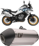 Exhaust Tip With Noise Certification Lv-14 Stainless Steel Carbon Fiber End Cap - Leovince Compatible With Husqvarna Norden 901 (2022-2026)
