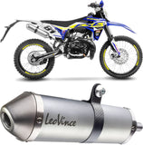 Exhaust Tip With Noise Certification X-Fight Stainless Steel Stainless Steel End Cap - Leovince Compatible With Sherco 50 Sm-Rs (2021-2024)