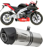 Exhaust Tip With Noise Certification Nero Stainless Steel Carbon Fiber End Cap - Leovince Compatible With Suzuki Sv 650 X (2018-2023)
