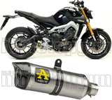 Exhaust Tip With Noise Certification Thunder Aluminium Carbon - Arrow Special Parts Compatible With Yamaha Mt-09 (2013-2020)