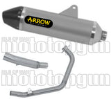 Complete Catalytic Exhaust System With Sound Certification Thunder Titanium Carbon - Arrow Special Parts Compatible With Honda Crf 300 L (2021-2024)