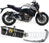 Complete Catalytic Exhaust System With Sound Certification Thunder Black Aluminium Carbon - Arrow Special Parts Compatible With Honda Cb 650 R (2019-2023)