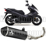 Complete Catalytic Exhaust System With Sound Certification Urban Black Aluminium Stainless Steel Black - Arrow Special Parts Compatible With Honda Pcx 150 (2012-2016)